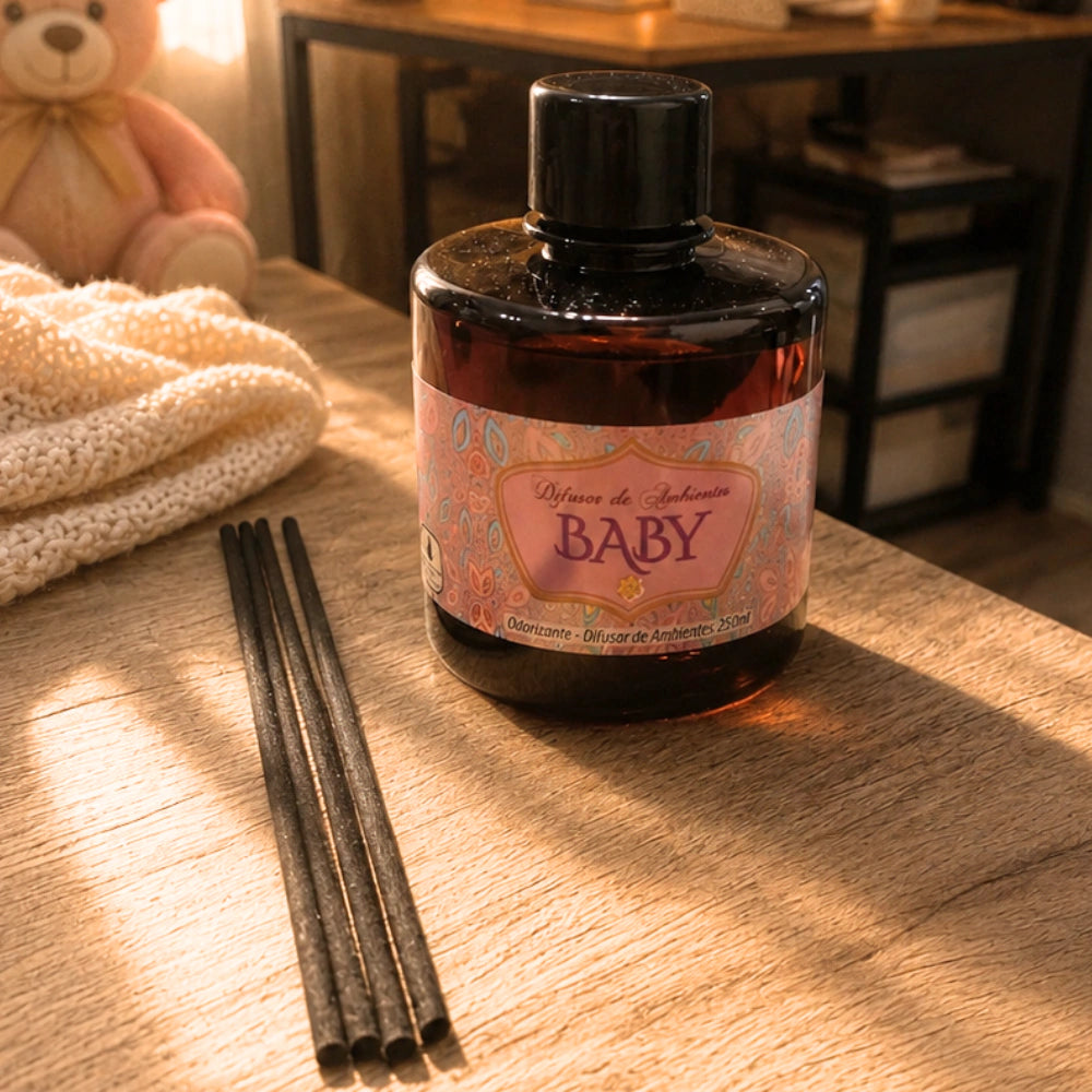 Difusor de Ambientes com Varetas 250ml - BabyDifusor